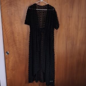 Cupshe Open Front Sheer Duster Swimsuit Coverup